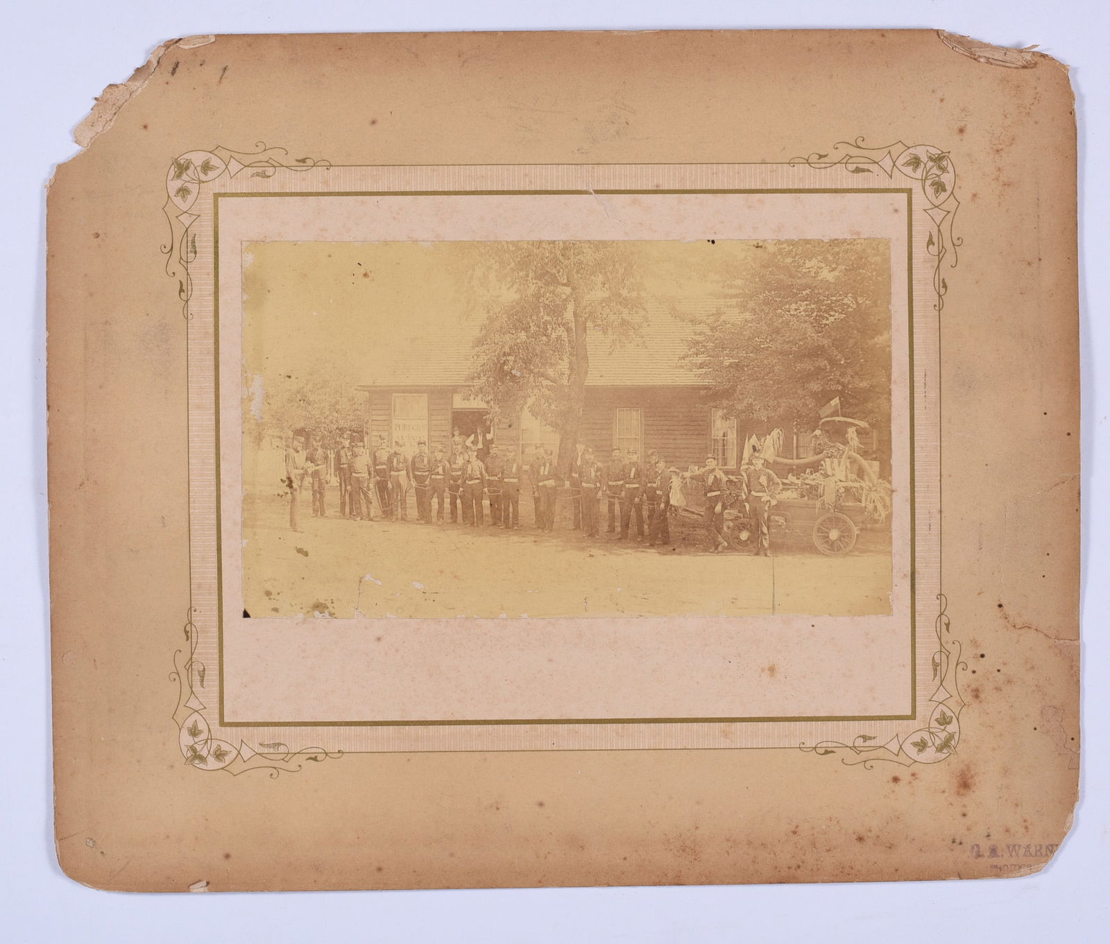 Early Photo of Fire Engine Fireman in Uniform ca. 1890 (1 of 1)