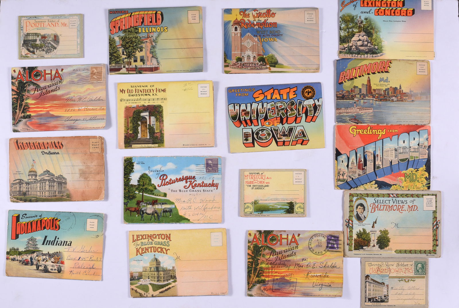 Vintage Post Card Collection: these items are all fresh from an attic clean out. This is some very early Ephemera and paper. Please look close at all items we may have missed a good one and put it in a group! All items can be ship