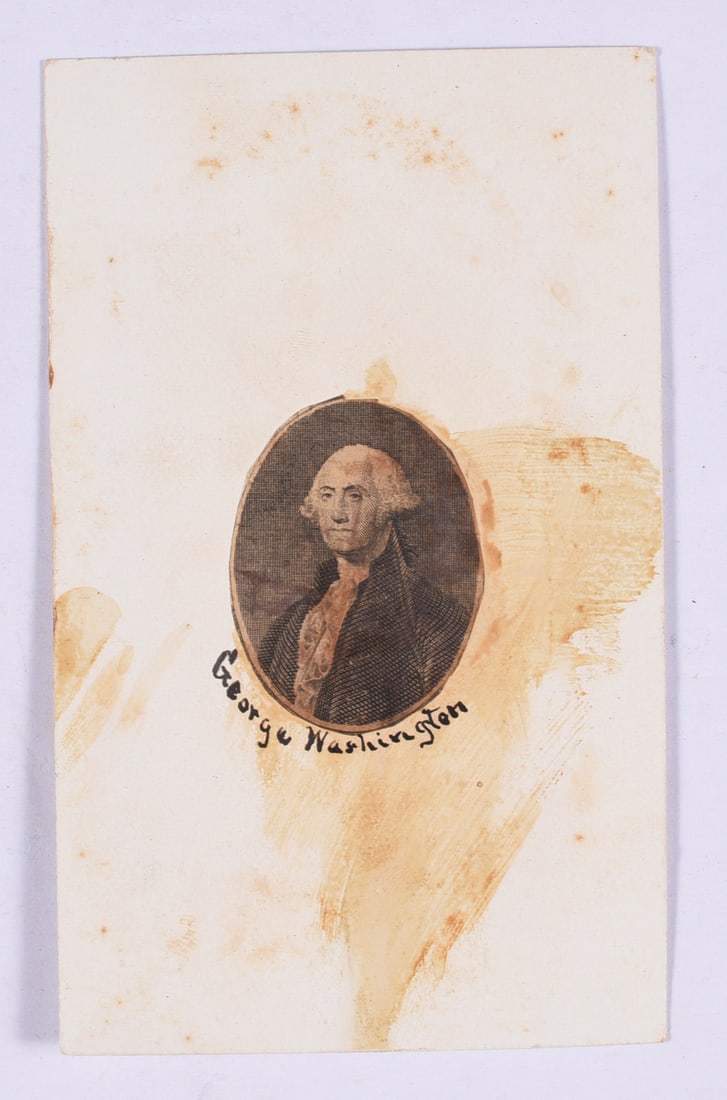 19th Century George Washington and Advertising Trade Card: these items are all fresh from an attic clean out. This is some very early Ephemera and paper. Please look close at all items we may have missed a good one and put it in a group! All items can be ship