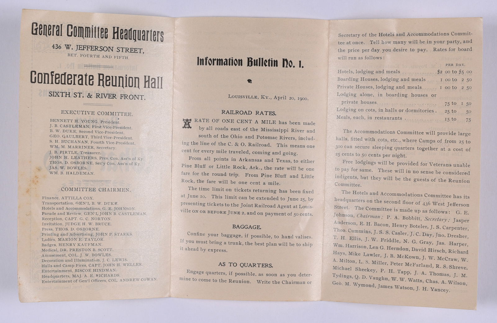 United Confederate Veterans Reunion in Louisville, KY (1 of 2)