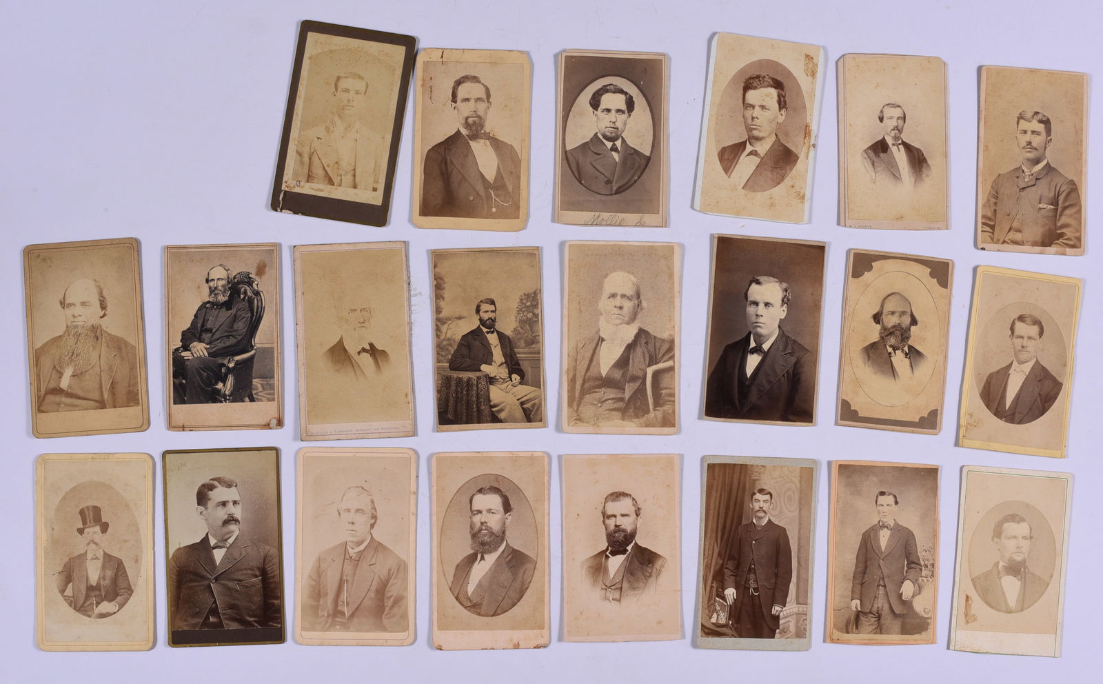 19th Century Photograph Collection of Men: these items are all fresh from an attic clean out. This is some very early Ephemera and paper. Please look close at all items we may have missed a good one and put it in a group! All items can be ship