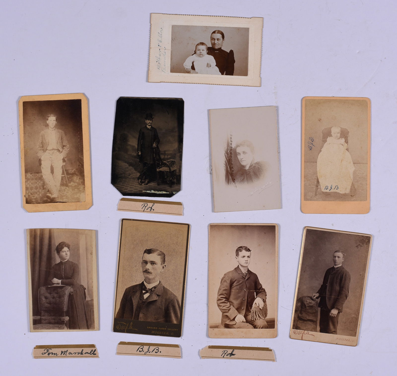 Collection of 19th Century Photographs and Tin Type: these items are all fresh from an attic clean out. This is some very early Ephemera and paper. Please look close at all items we may have missed a good one and put it in a group! All items can be ship