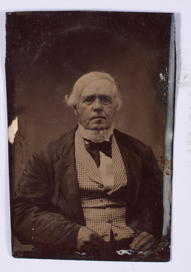 A Bearded Man Tin Type ca. 1860 (1 of 2)