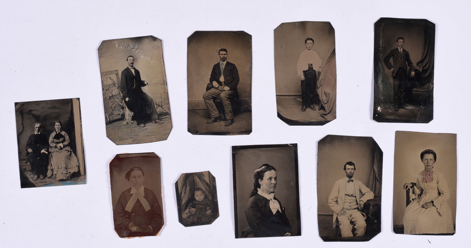 Collection of Tin Types 1850-1880: these items are all fresh from an attic clean out. This is some very early Ephemera and paper. Please look close at all items we may have missed a good one and put it in a group! All items can be ship