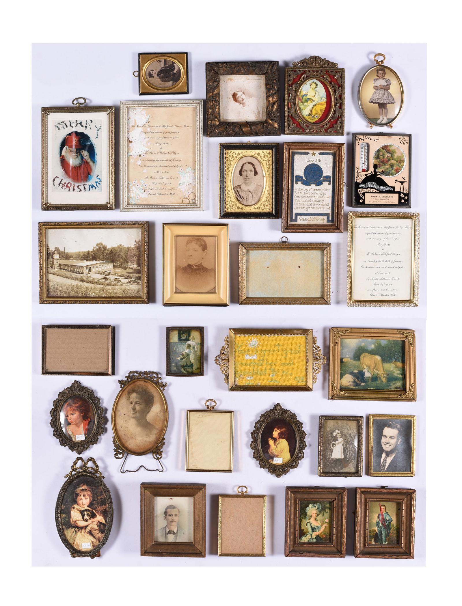 Collection of small frames and other (1 of 3)