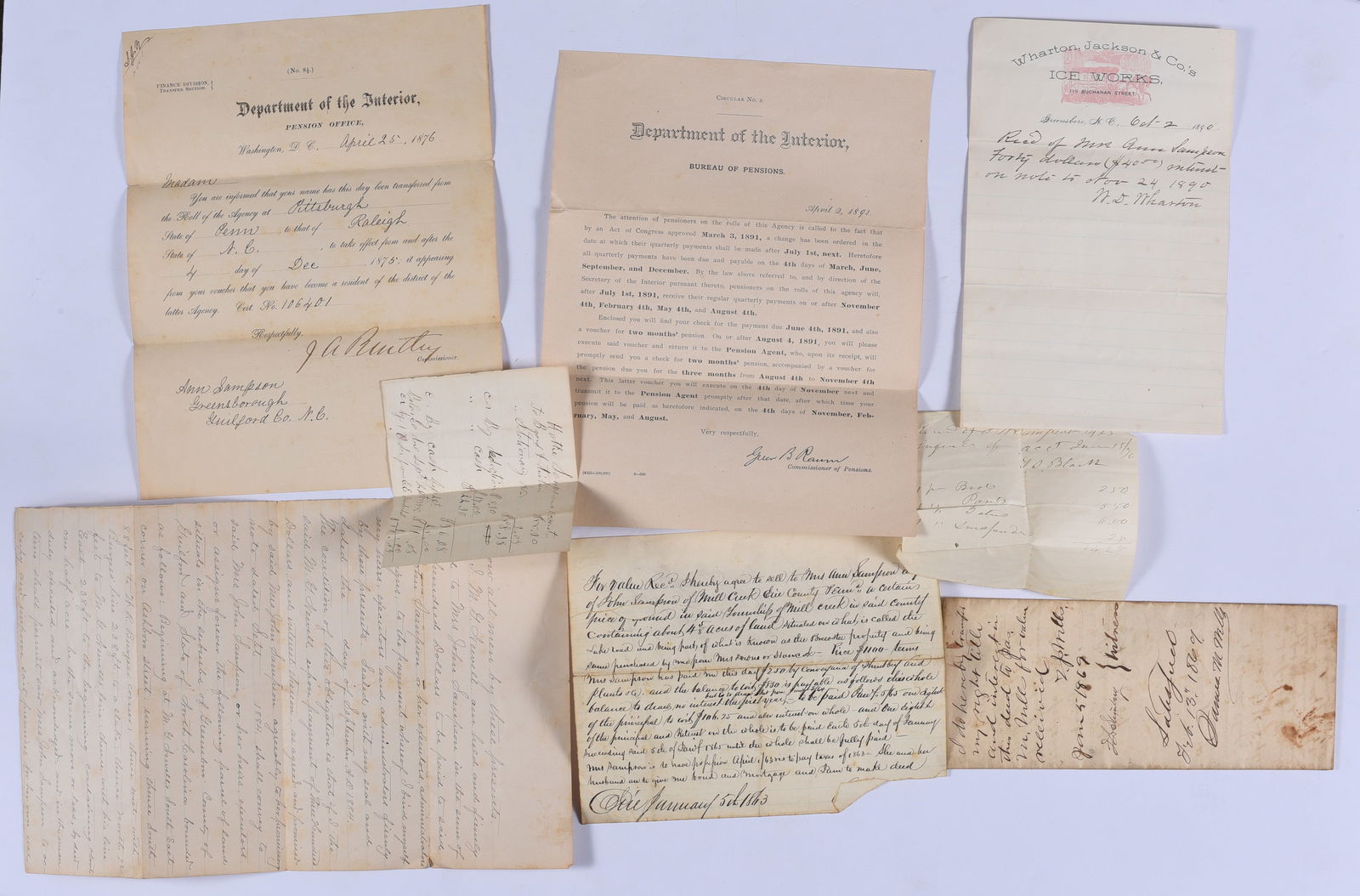 19th Century Ephemera Lot (1 of 3)