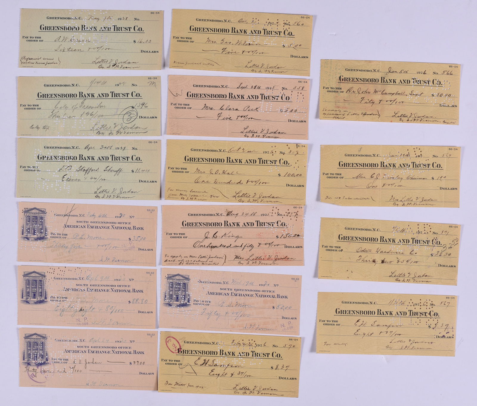 Greensboro North Carolina Bank Notes (1 of 1)