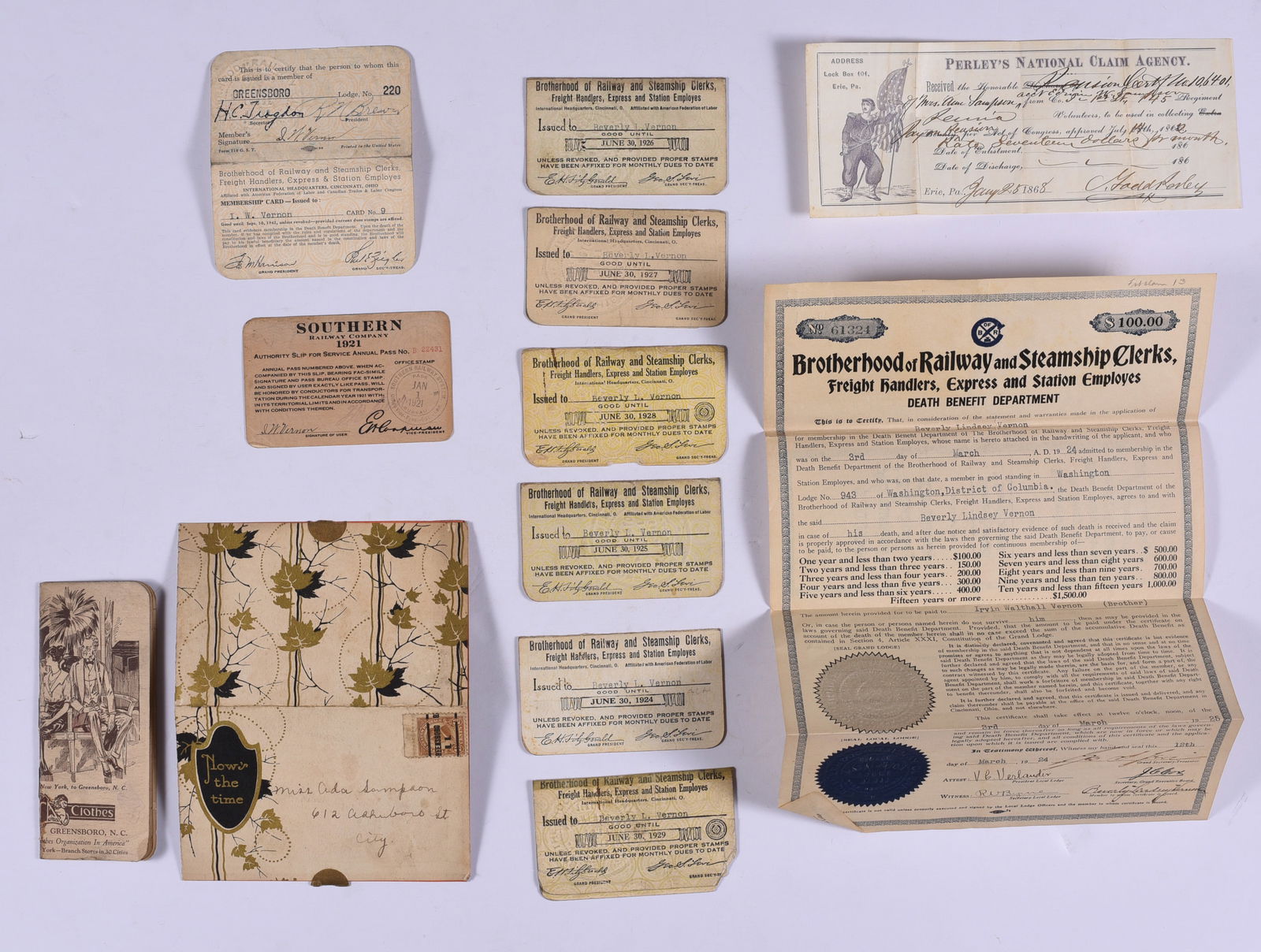 Early 20th Century Railroad Ephemera Lot (1 of 1)