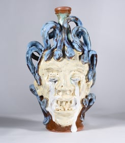 Marvin Bailey Medusa Face Jug