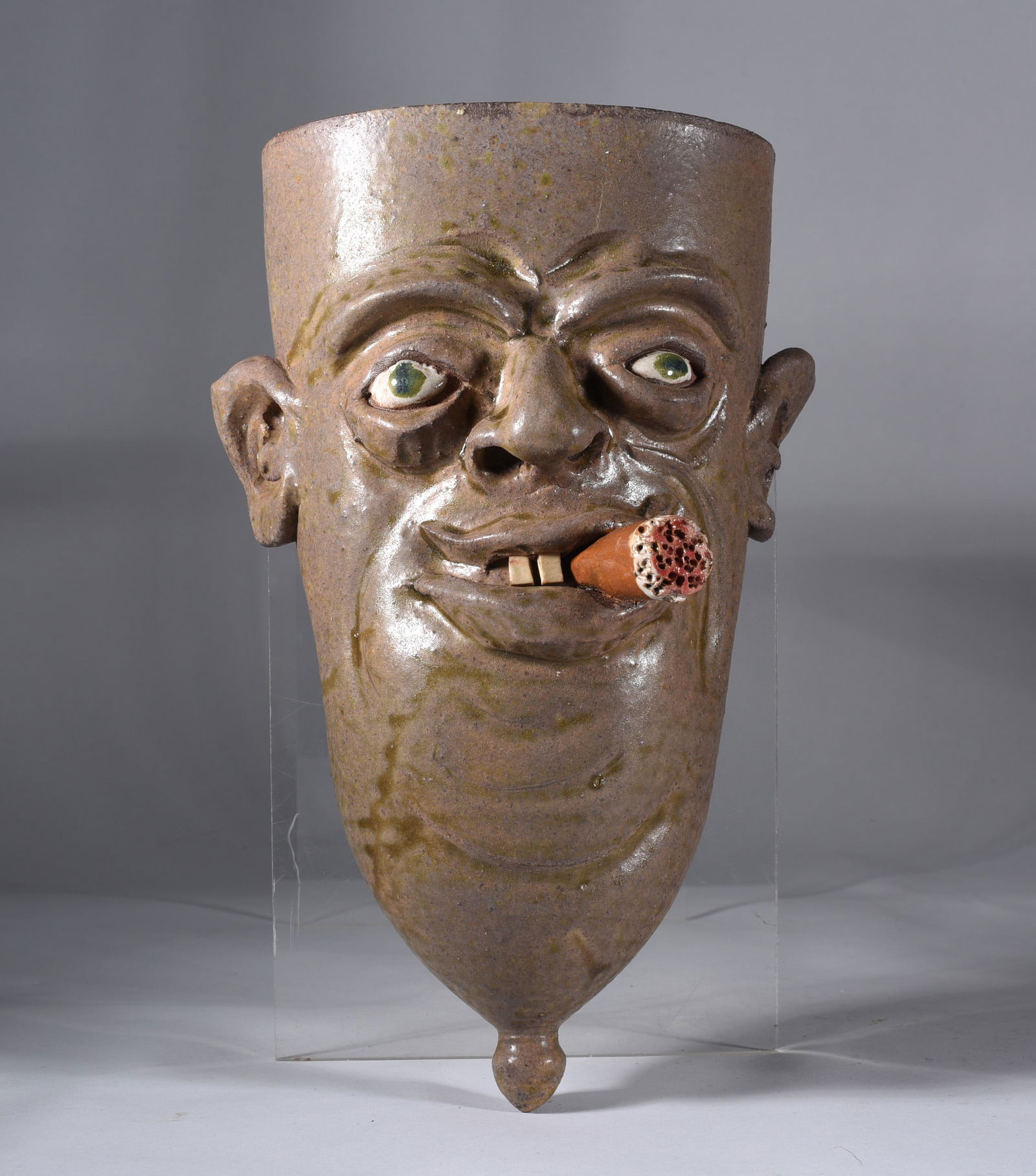 Marvin Bailey Face Jug Wall Pocket (1 of 2)