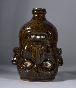 Clint Alderman Pottery Face Jug