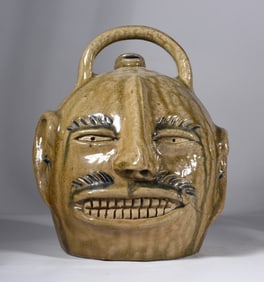 Billy Ray Hussey Pottery Face Jug