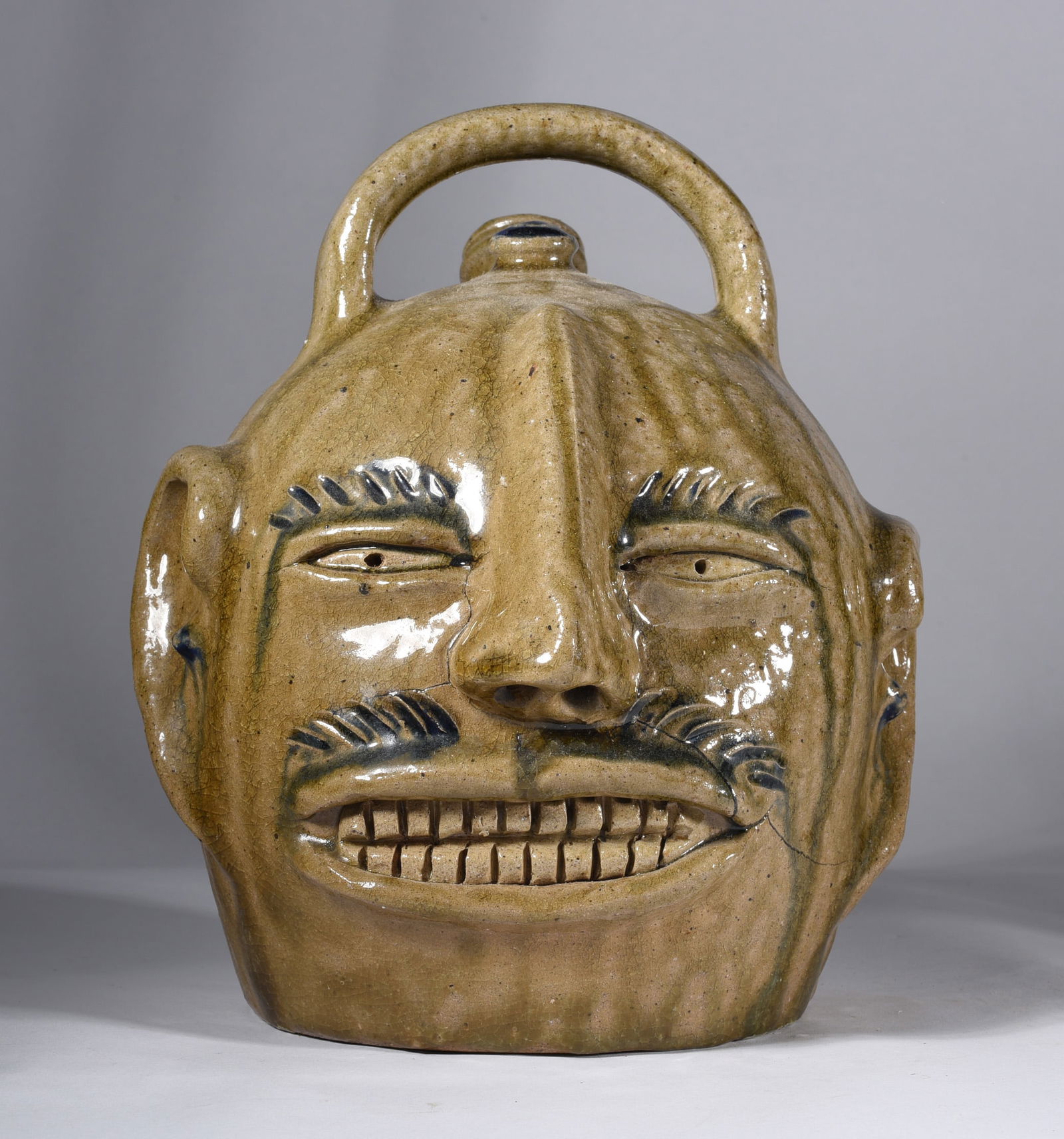 Billy Ray Hussey Pottery Face Jug: all pottery is in excellent condition unless we have noted in the beginning of this message. To get IN HOUSE shipping pay your invoice then choose SELF ARRANGE. Sizes and in house shipping is listed u