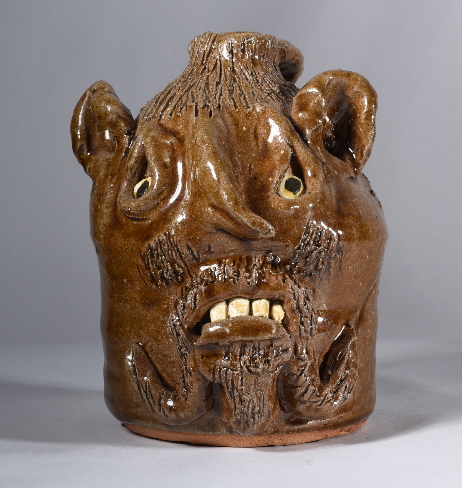 Reggie Meaders Face Jug Flossie Meaders (1 of 4)