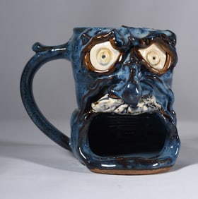 North Carolina Pottery Face Mug