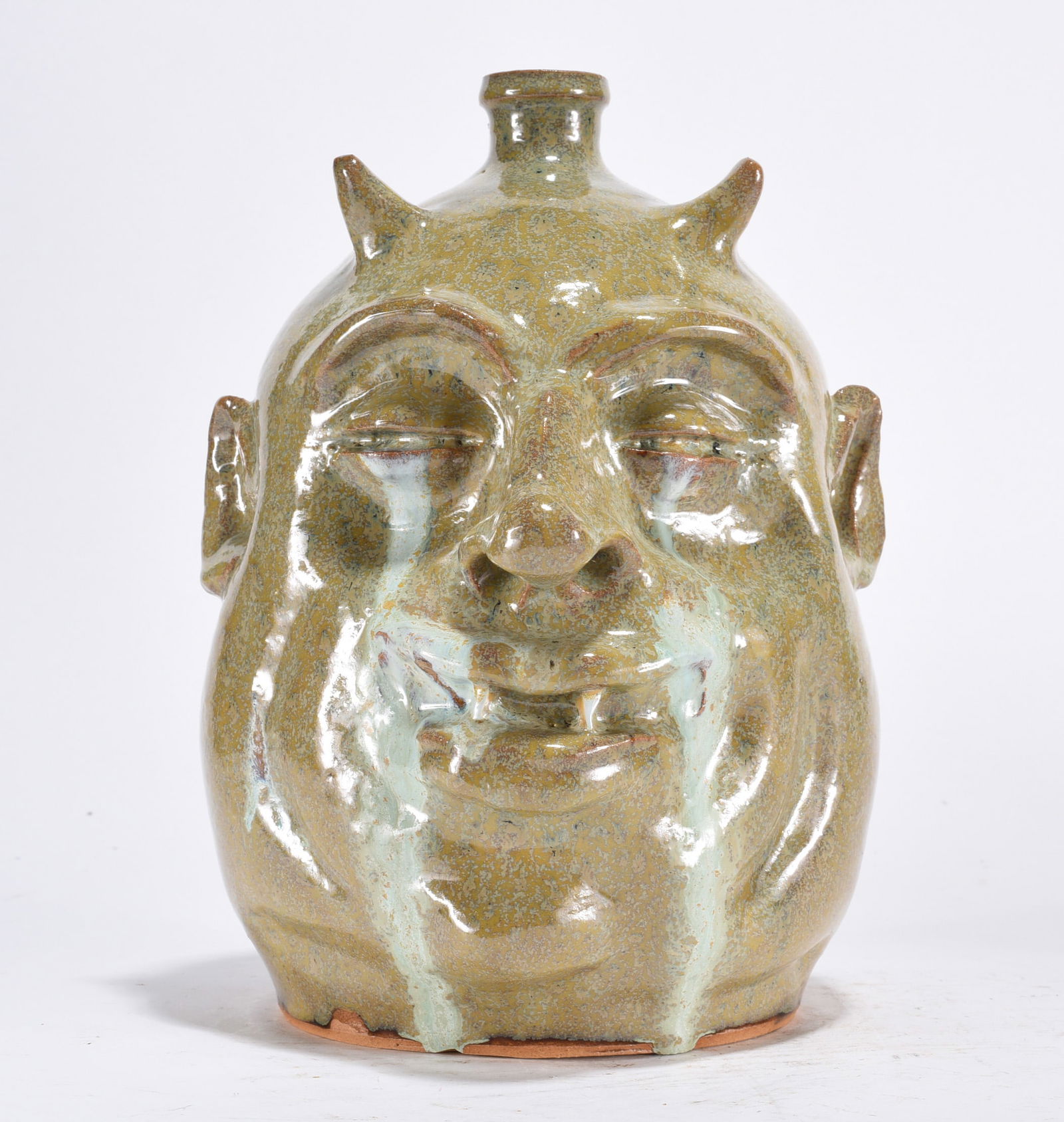 Marvin Bailey Crying Eye Devil Face Jug (1 of 4)