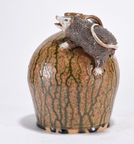 Marvin Bailey Folk Pottery Possum Jug