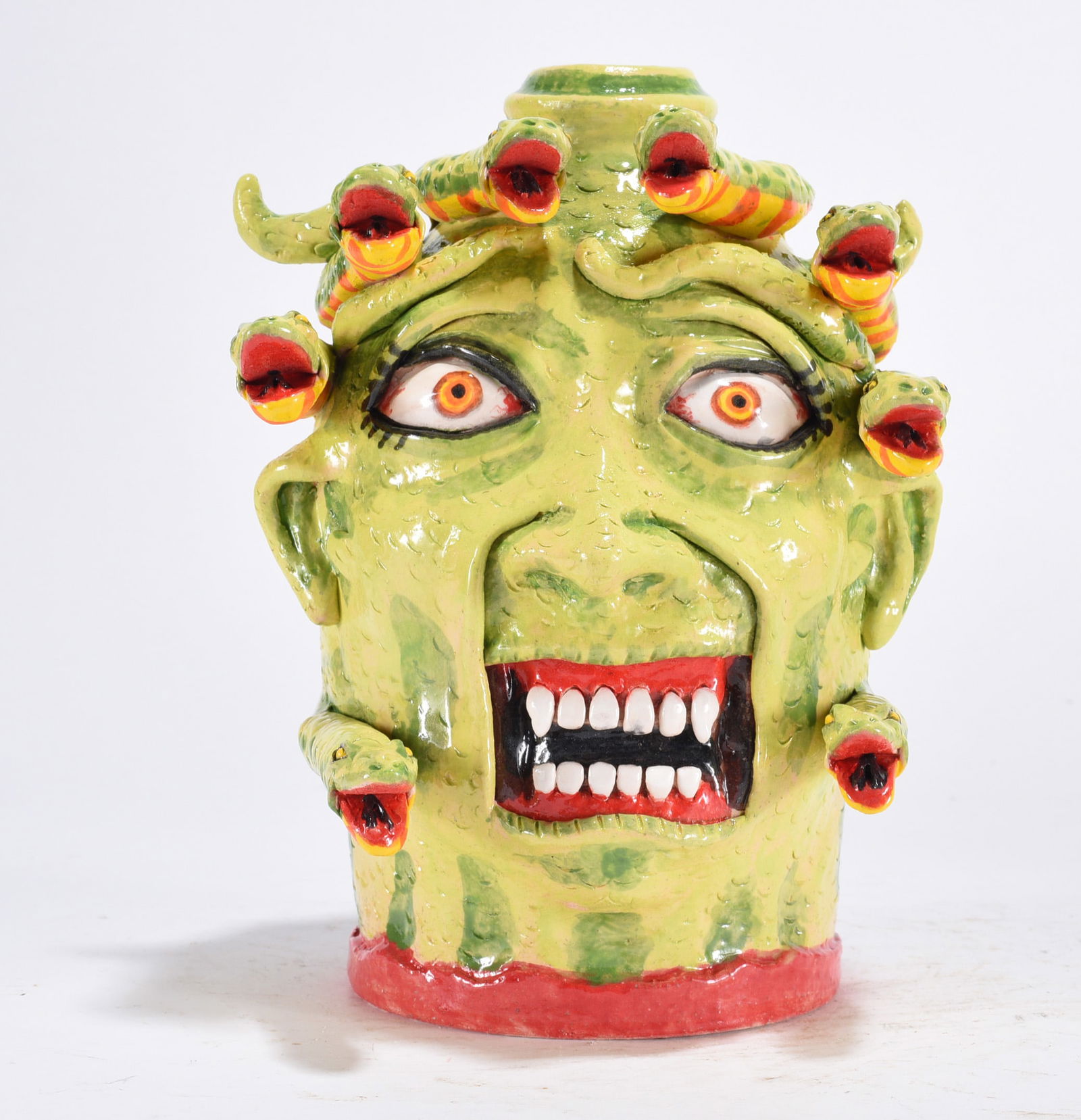 Stacy Lambert Medusa Face Jug (1 of 5)