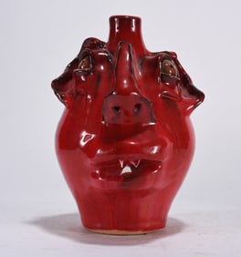ML Owen Red Face Jug