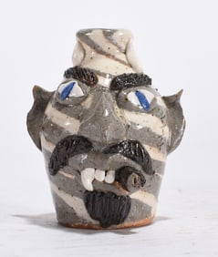 Albert Hodge Miniature Pottery Face Jug
