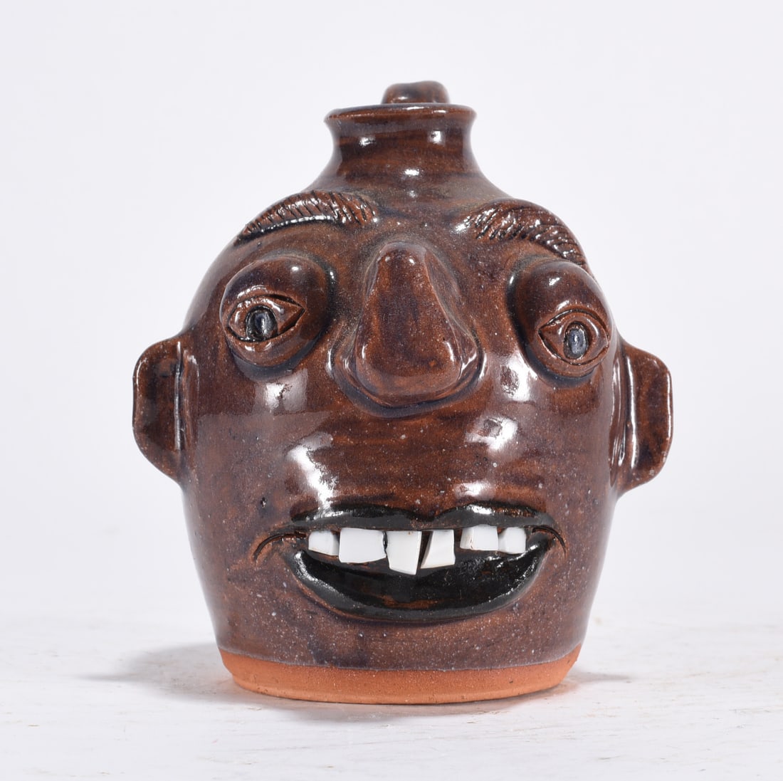 Kathy Richards Miniature Pottery Face Jug (1 of 4)
