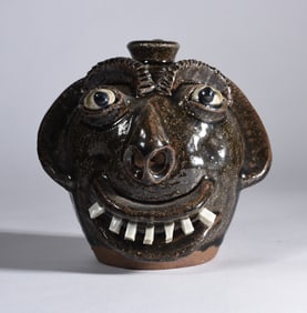 AV Smith Miniature Face Jug