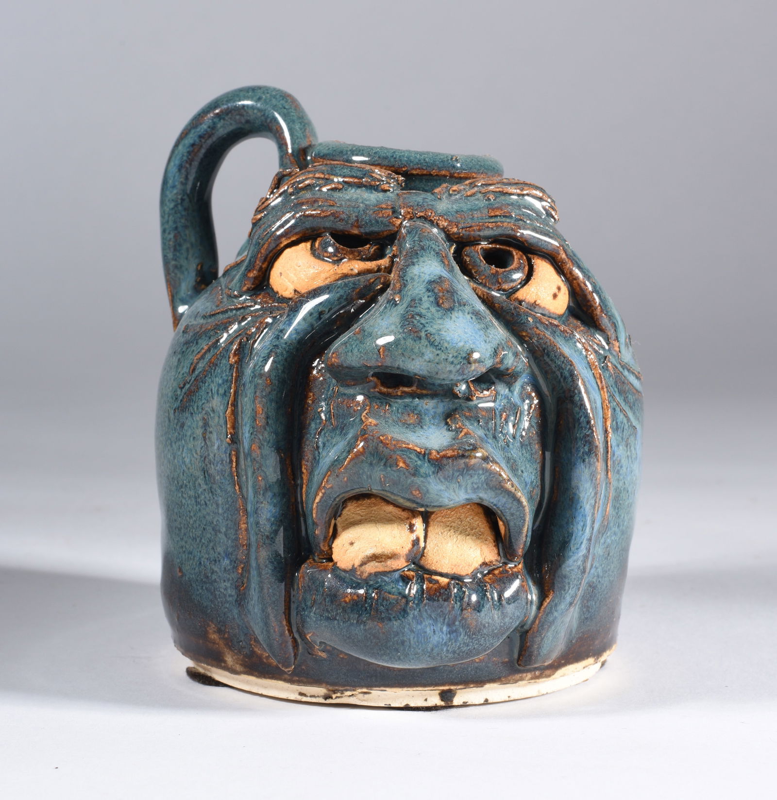 Miniature Face Jug Signed (1 of 3)