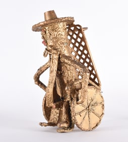 Willie Tarver Folk Metal Sculpture of Franklin D Roosevelt