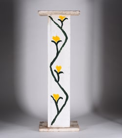 Willie Tarver Folk Art Painted Stand