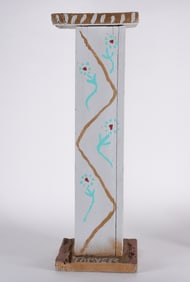 Willie Tarver Folk Art Painted Stand