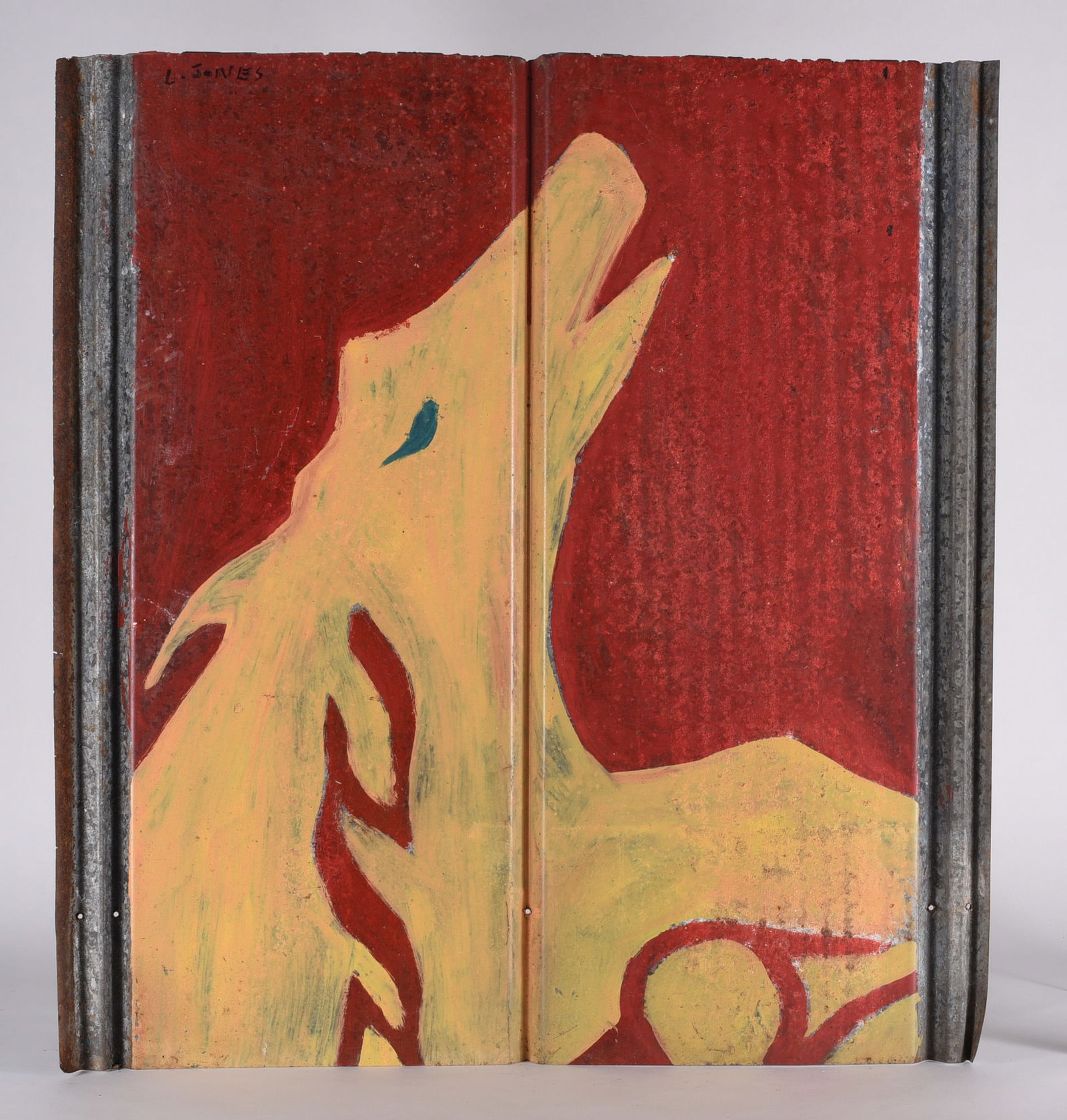 Leonard Jones Folk Art Painting (1 of 2)