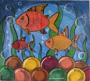 Richard Roebuck Folk Art Painting