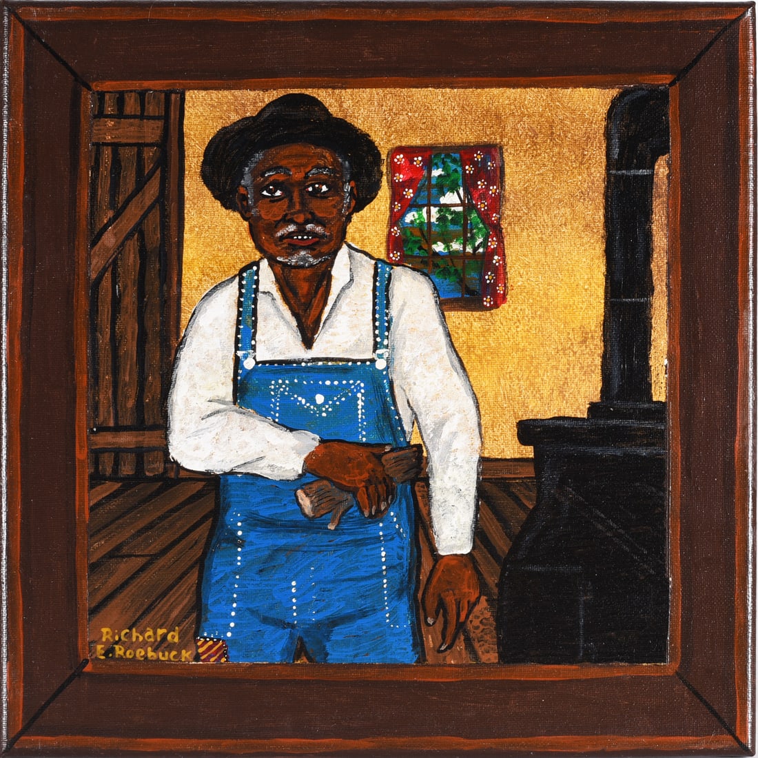 Richard Roebuck Folk Art Painting (1 of 2)