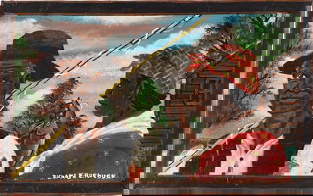 Richard Roebuck Folk Art Painting