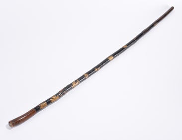 Civil War Masonic Folk Art Carved Walking Stick