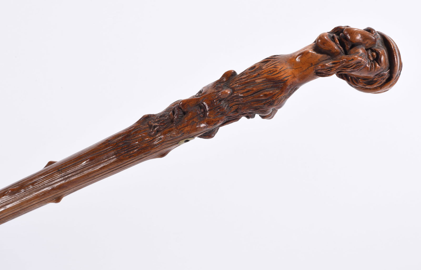 Folk Art Carved Cane (1 of 6)