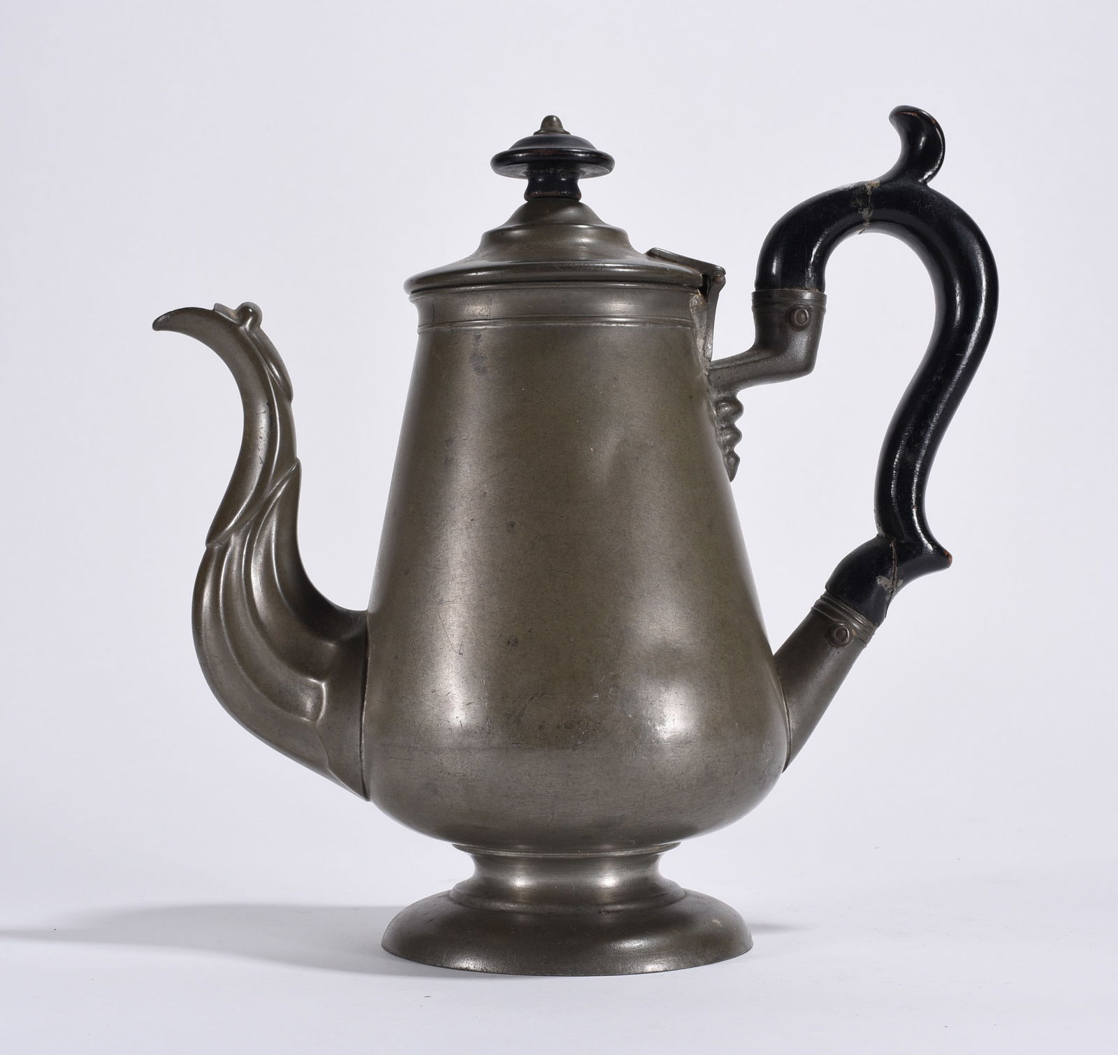 I. Vickers Pewter Lidded Tea Pot: this item came from a collection of antiques and is period to the time.
