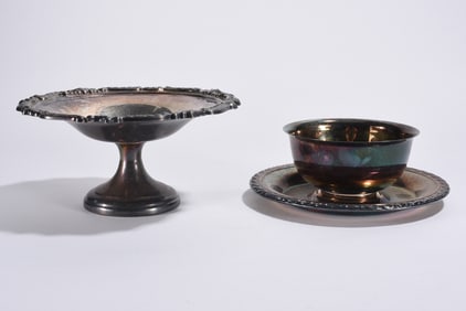 Antique Silver Plate Compotes