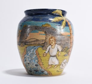 Stacy Lambert Folk Pottery Vase