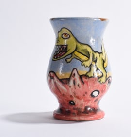 Stacy Lambert Folk Pottery Vase