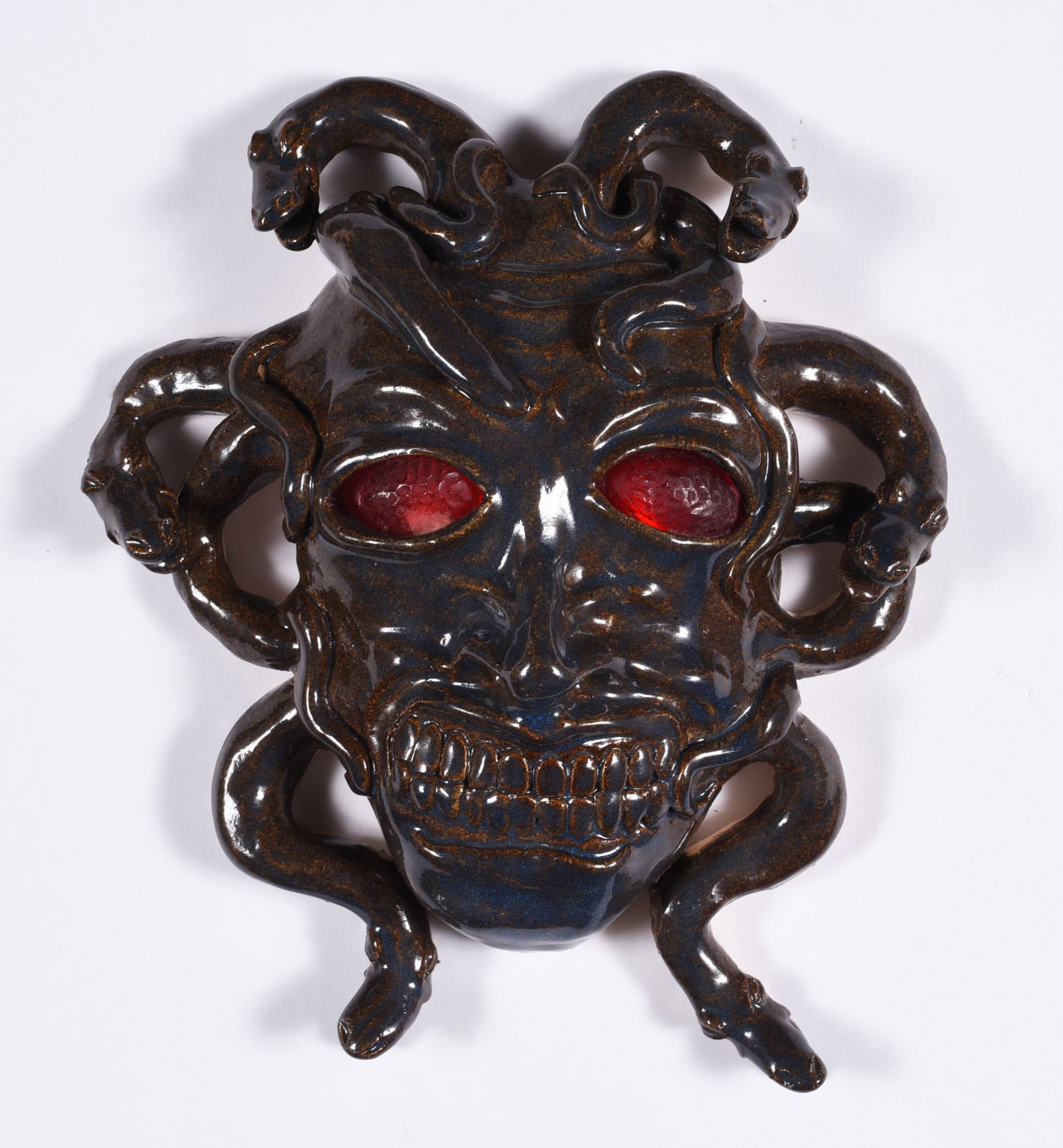 Stacy Lambert Folk Pottery Mask (1 of 2)