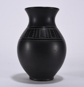 Studio Pottery Black Vase