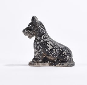 Antique Glass Dog