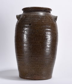 North Carolina Pottery Churn ca. 1900 (damage)