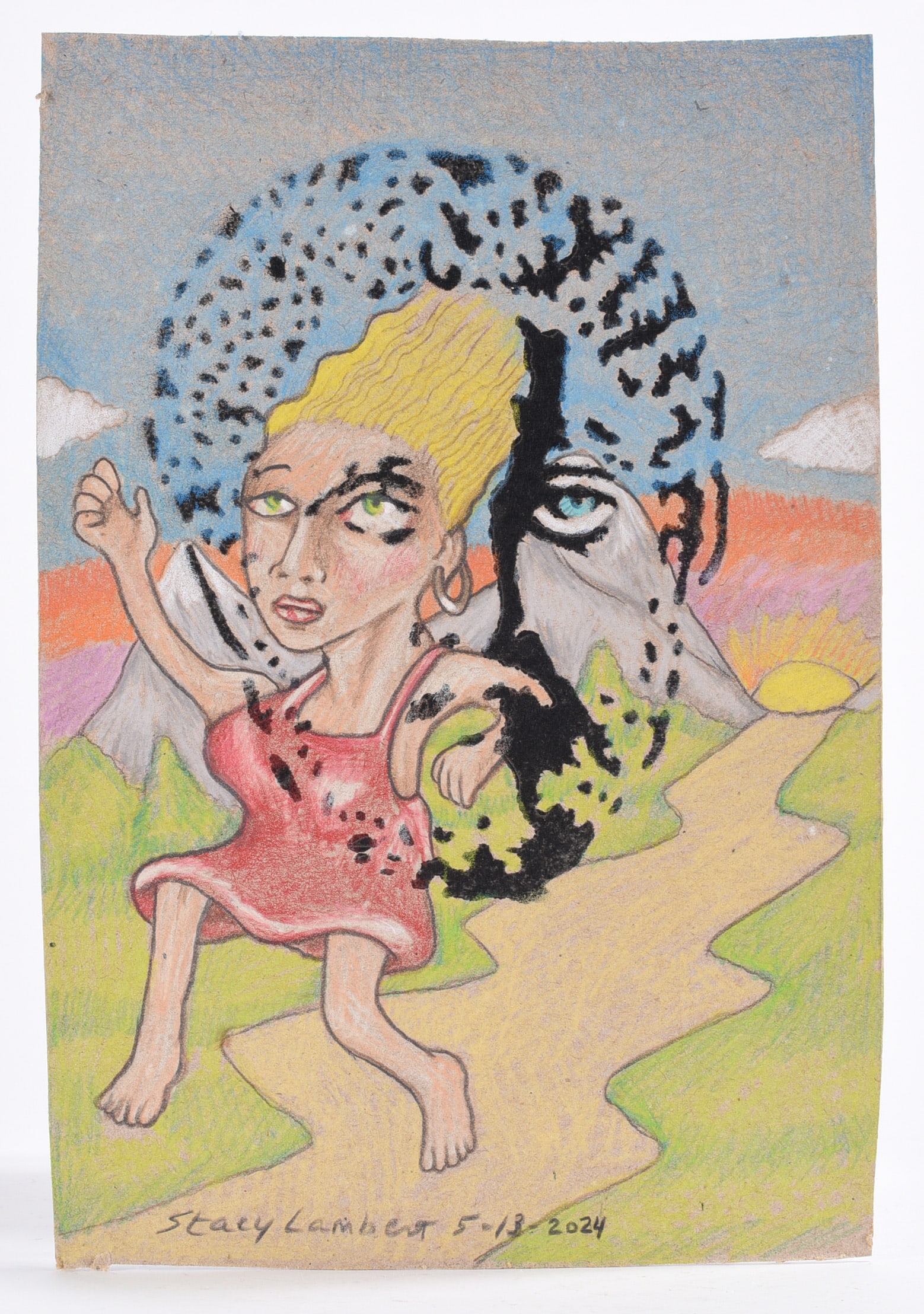 Stacy Lambert Folk Art Drawing (1 of 2)