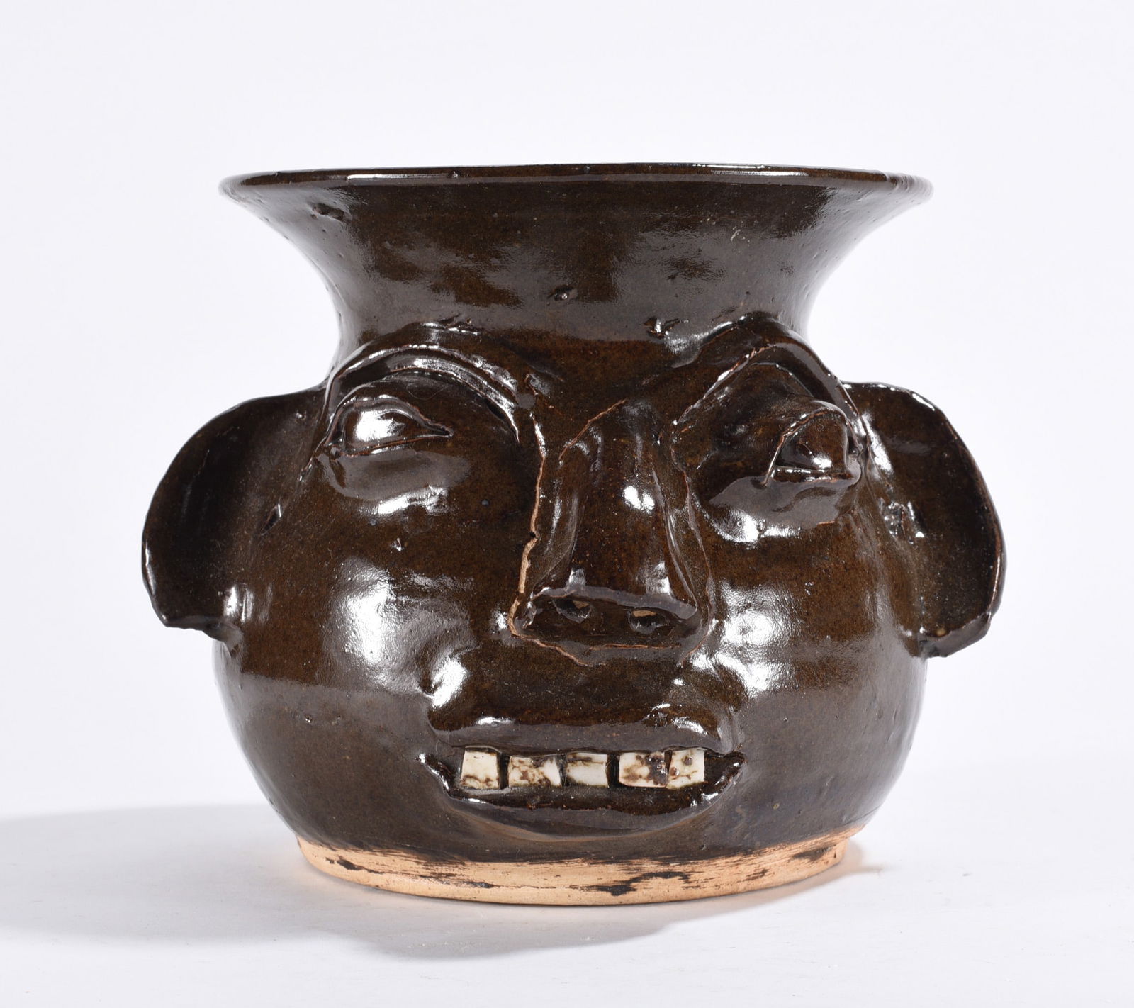 Burlon Craig Pottery Face Jug Spittoon (1 of 4)