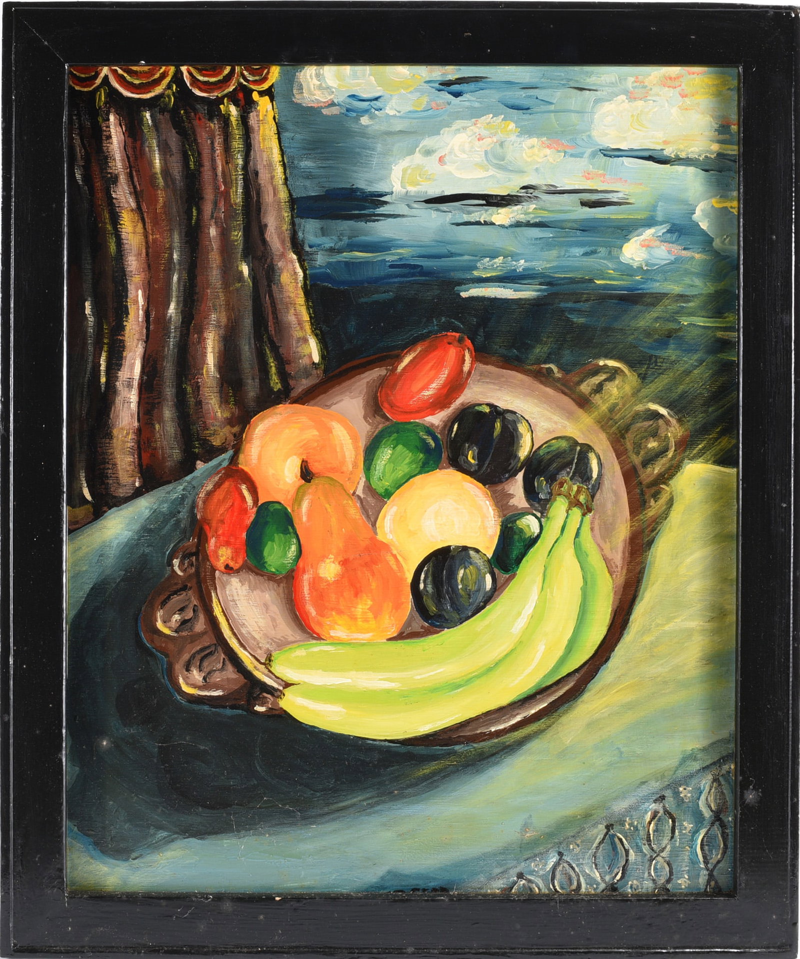 Dr. Richard Seed (1937 - 2021): paint on wood board, frame built by artist. Richard Seed was held a phd in parasiteology and worked an UNC Chapel Hill. He had a life long passion for the research and teaching of infectious disease. 