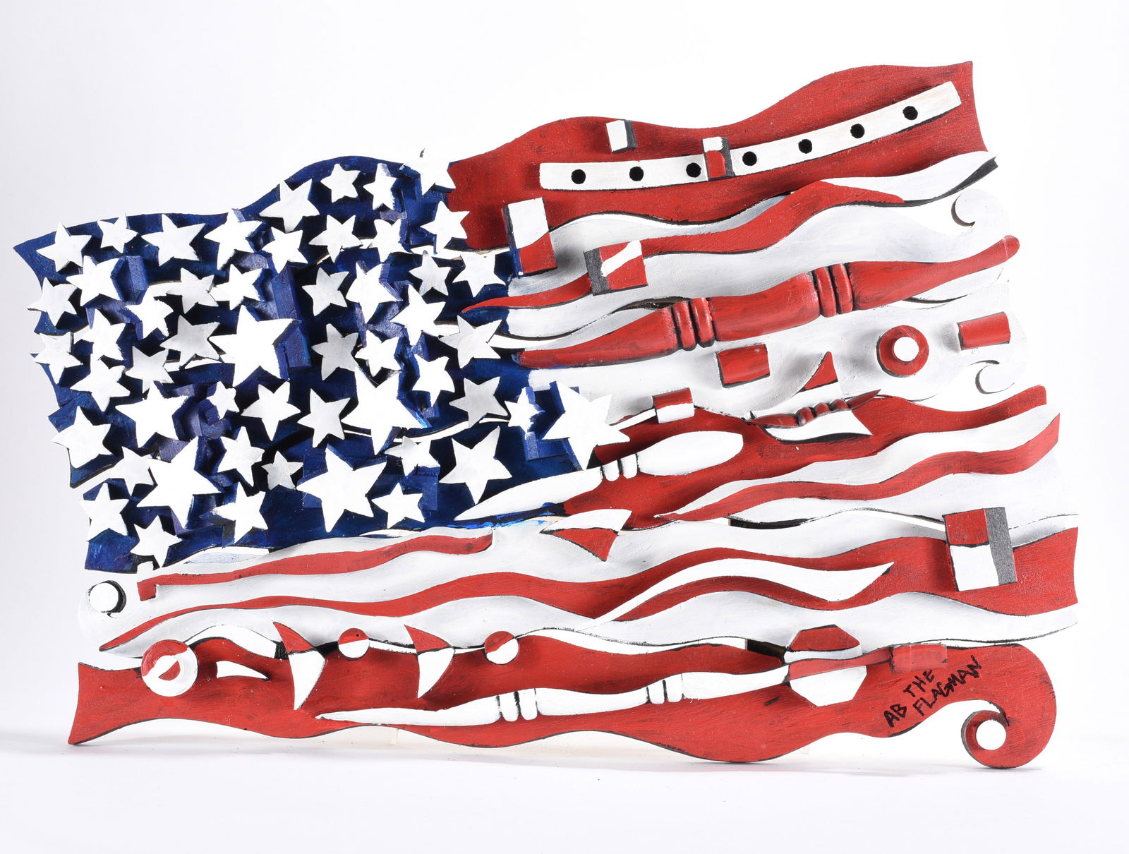 Ab The Flagman Folk Art Flag (1 of 4)