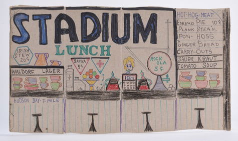 Lewis Smith Folk Art Drawing