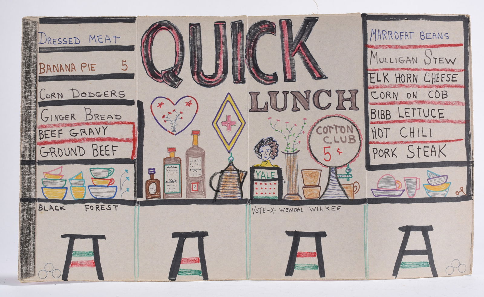 Lewis Smith Folk Art Drawing (1 of 2)